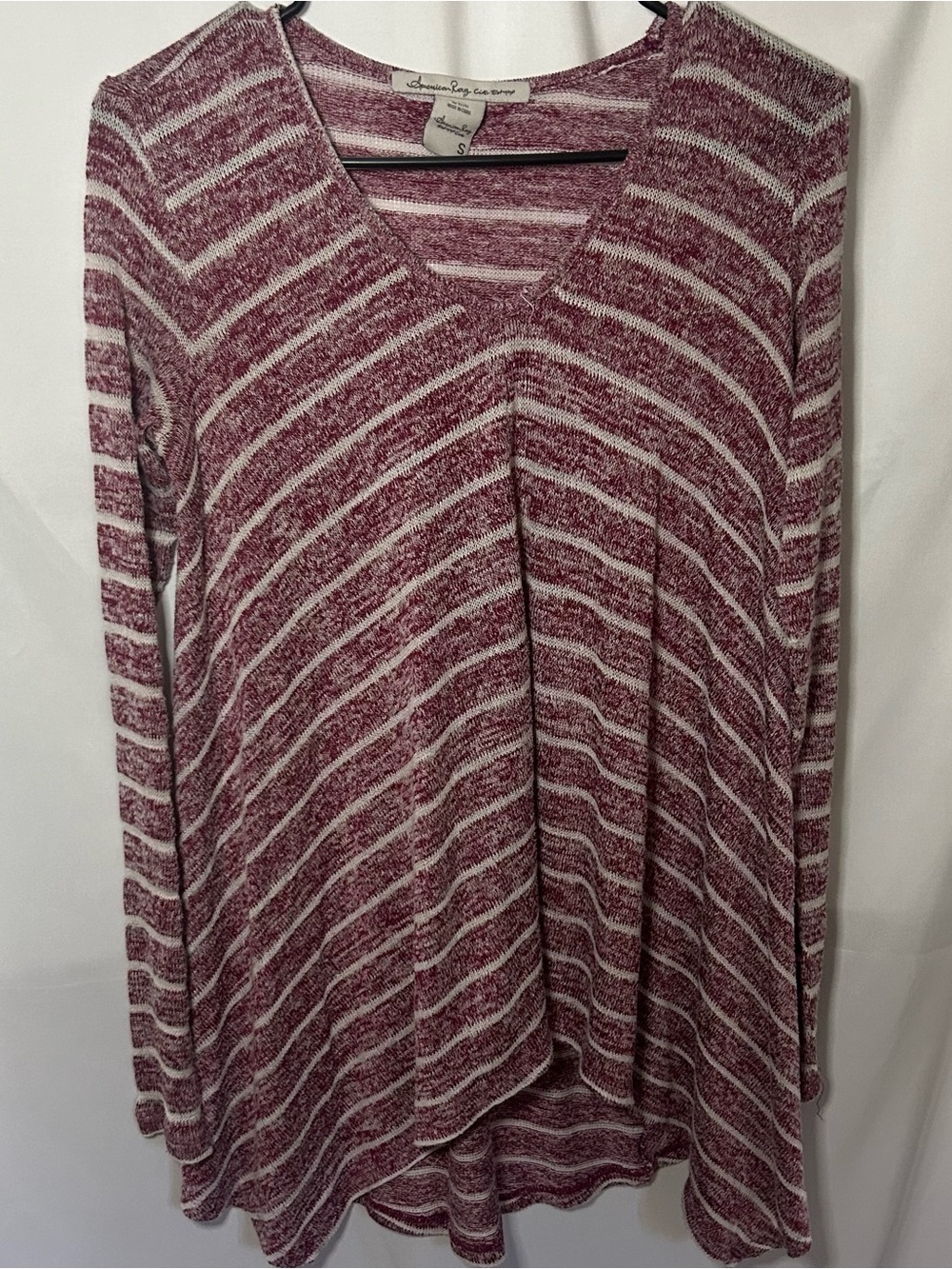 American Rag oversized striped long sleeve sweater size small